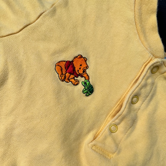POOH Tagged Disney Tigger 12-18 Month Onesie Toddler Baby Yellow Button Up - Picture 5 of 6